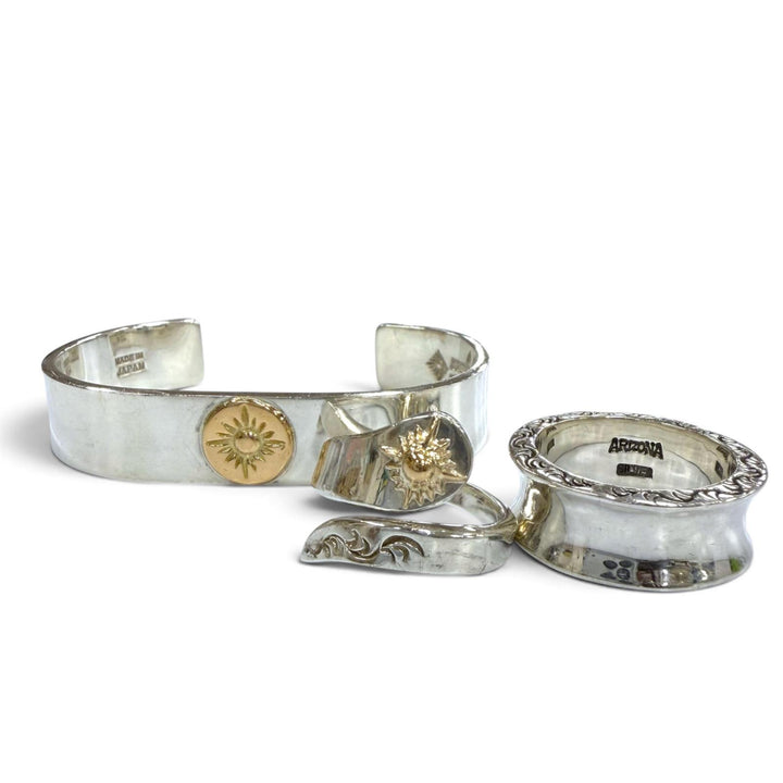 Great ARIZONA FREEDOM Bangle Three-piece set Silver 925 mens