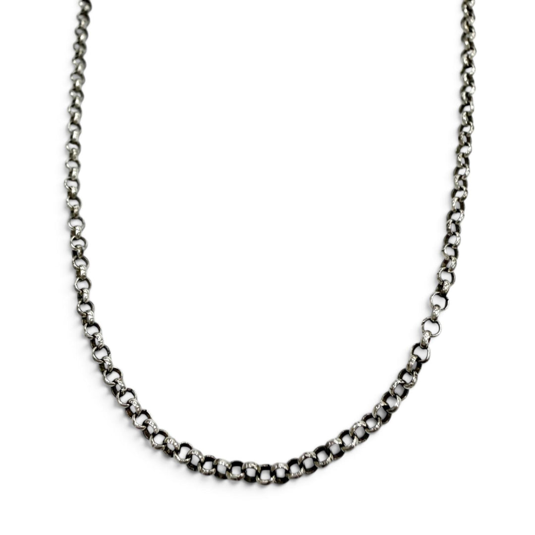 Great CHROME HEARTS Necklace Roll Chain Silver 925 mens