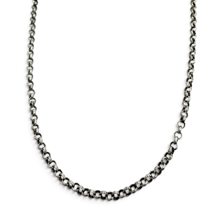 Great CHROME HEARTS Necklace Roll Chain Silver 925 mens
