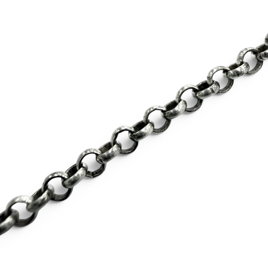 Great CHROME HEARTS Necklace Roll Chain Silver 925 mens