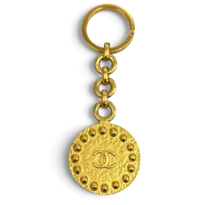 Very Good CHANEL key ring COCO Mark gold Women 97A