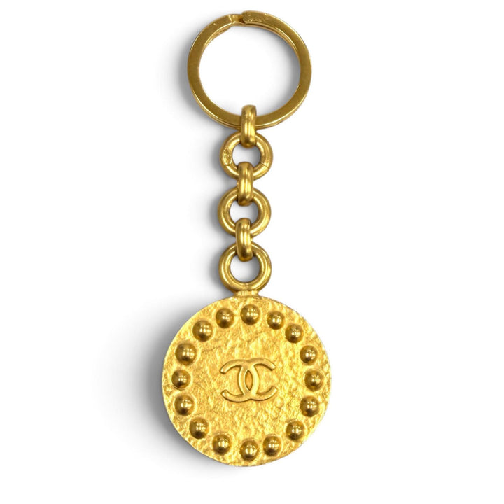 Very Good CHANEL key ring COCO Mark gold Women 97A