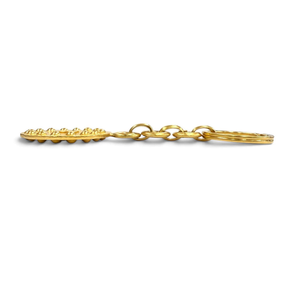 Very Good CHANEL key ring COCO Mark gold Women 97A