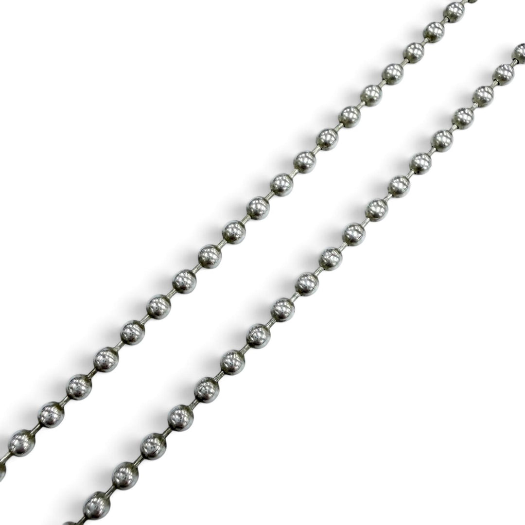 Great CHROME HEARTS Necklace Framed CH Plus Necklace Ball Chain 20 inches 925