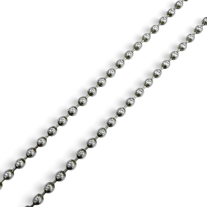 Great CHROME HEARTS Necklace Framed CH Plus Necklace Ball Chain 20 inches 925