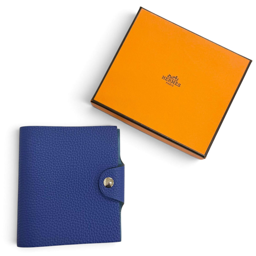 Excellent HERMES Ulysse mini notebook cover Crude Cell Snap Button Closure Togo