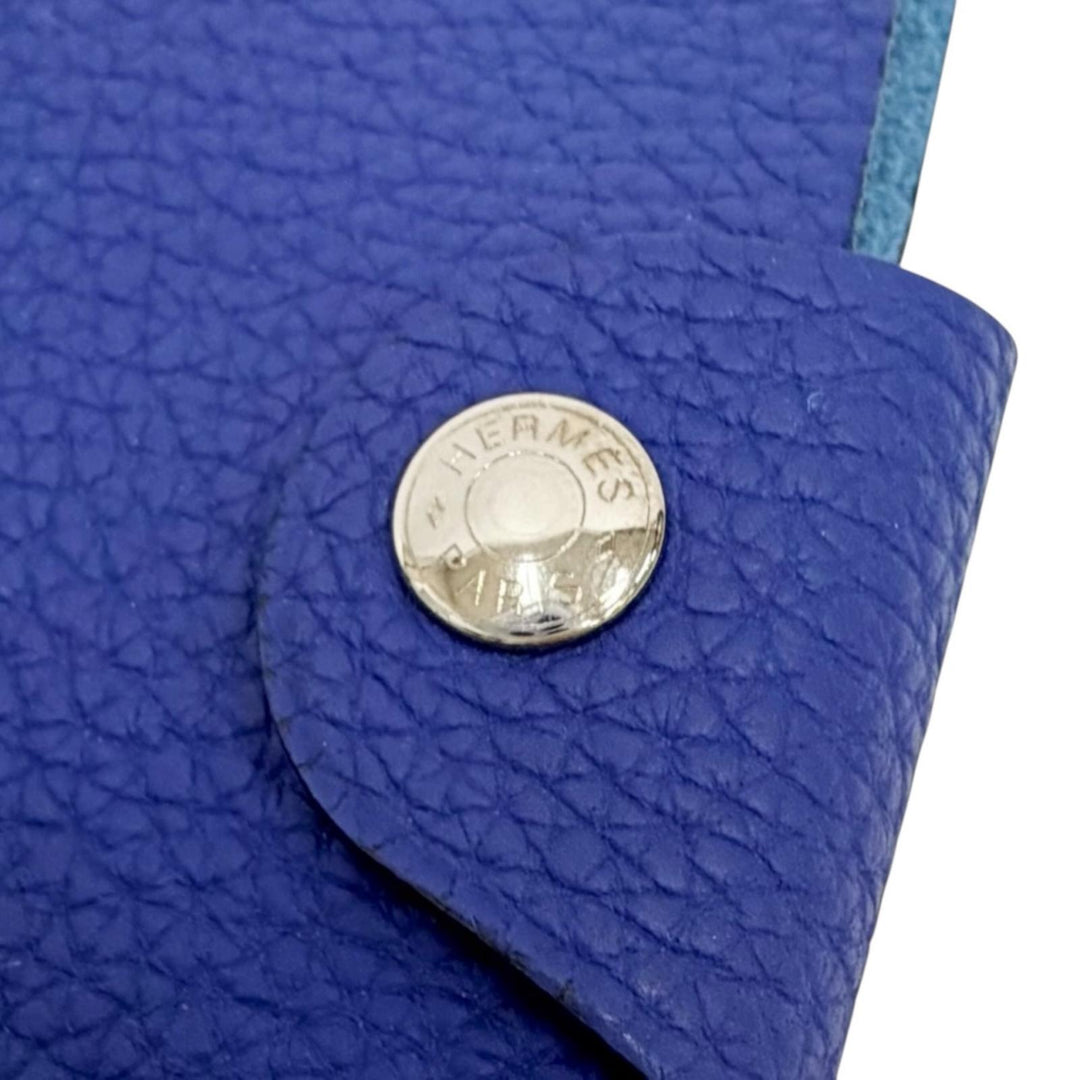 Excellent HERMES Ulysse mini notebook cover Crude Cell Snap Button Closure Togo