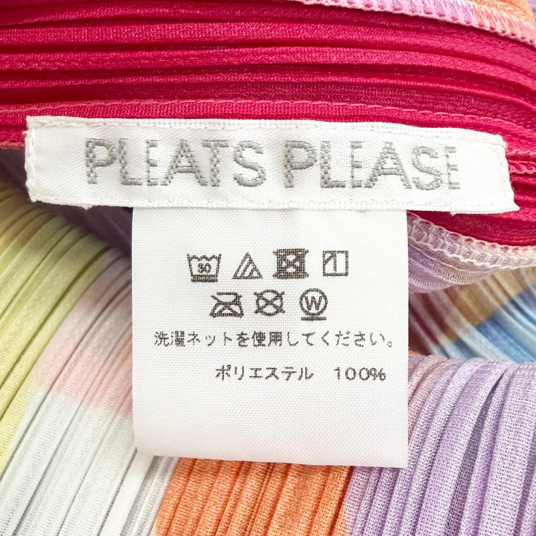 Excellent PLEATS PLEASE one piece All-over print sleeveless top 3 PP83-JT744