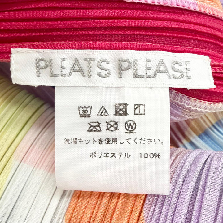 Excellent PLEATS PLEASE one piece All-over print sleeveless top 3 PP83-JT744
