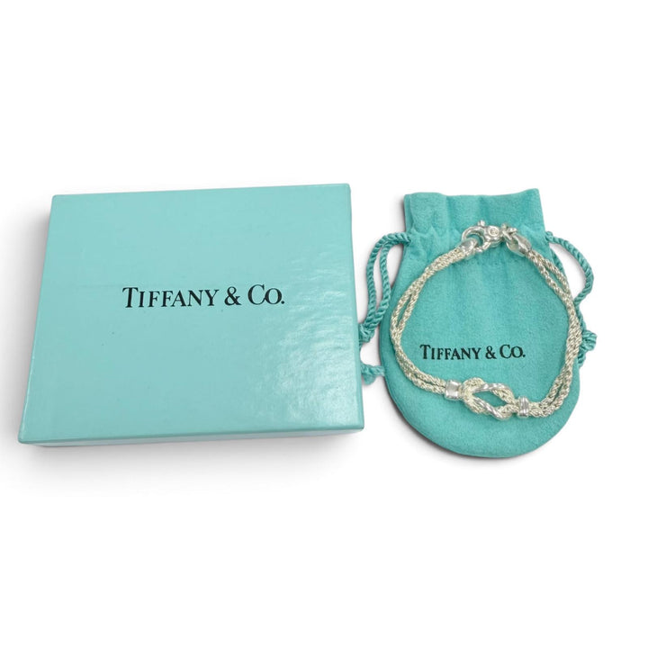 Excellent TIFFANY&Co. bracelet Double Glove Bracelet Silver 925 Women