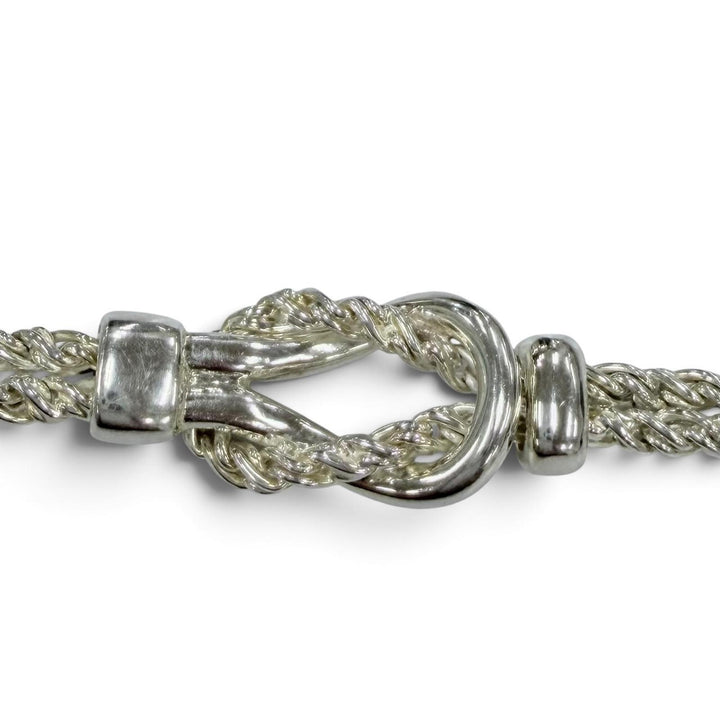 Excellent TIFFANY&Co. bracelet Double Glove Bracelet Silver 925 Women