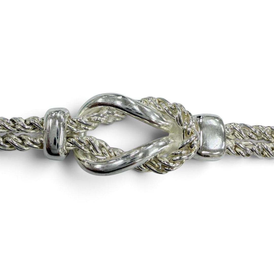 Excellent TIFFANY&Co. bracelet Double Glove Bracelet Silver 925 Women