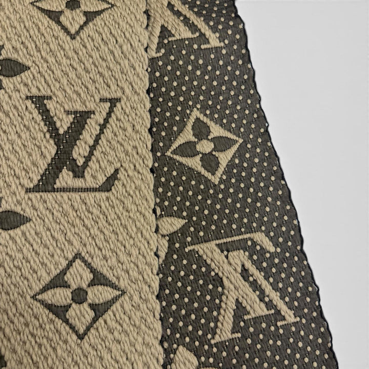 Great LOUIS VUITTON Scarf Esharp Logomania Gurege wool mens 402336