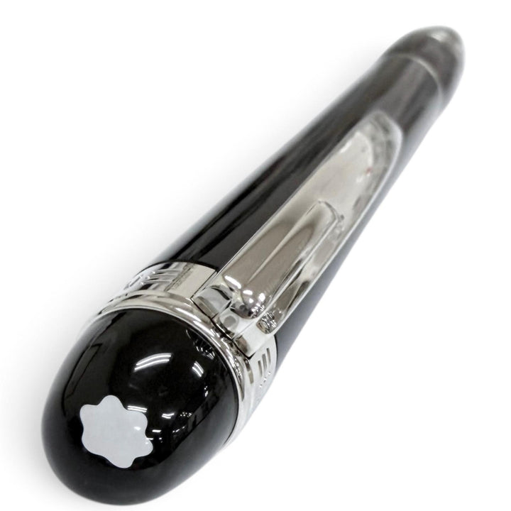 Excellent MONTBLANC Ballpoint pen Starwalker White Star Twist Type black mens