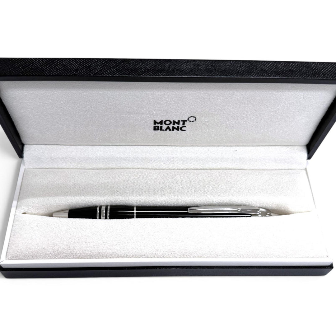 Excellent MONTBLANC Ballpoint pen Starwalker White Star Twist Type black mens