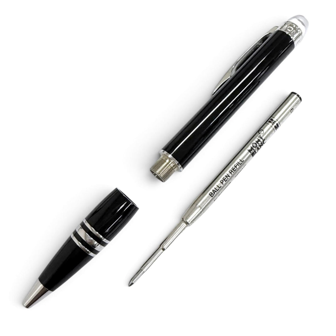 Excellent MONTBLANC Ballpoint pen Starwalker White Star Twist Type black mens