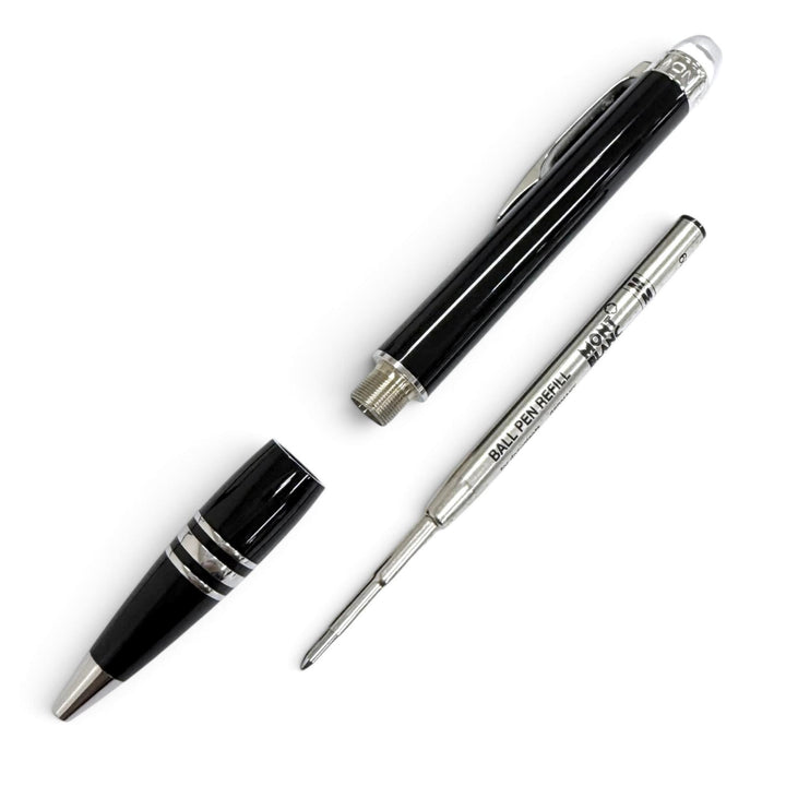 Excellent MONTBLANC Ballpoint pen Starwalker White Star Twist Type black mens