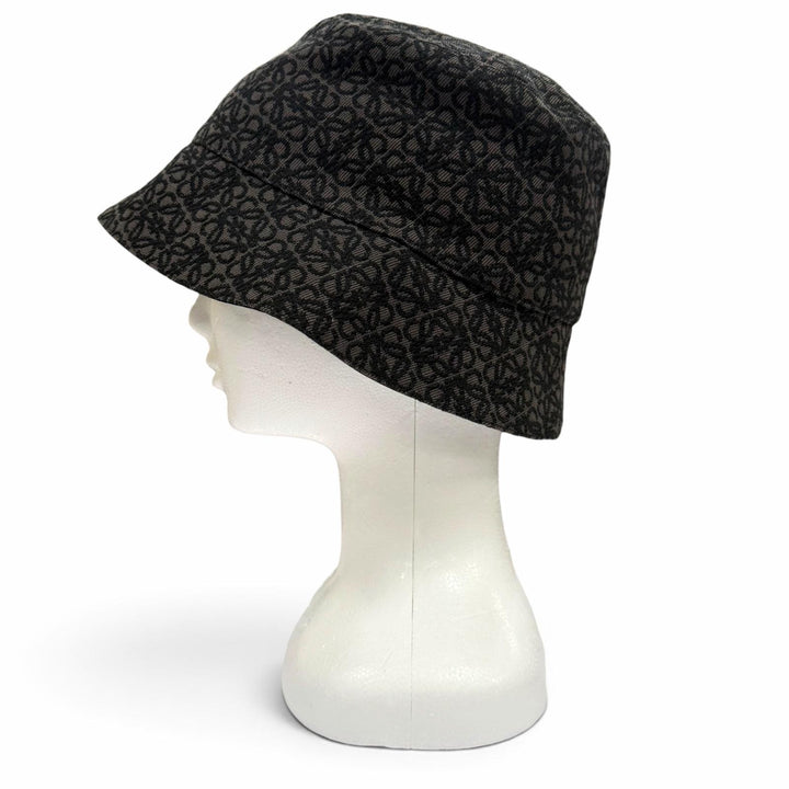 Great LOEWE hat black cotton mens 58 K820HB1X13