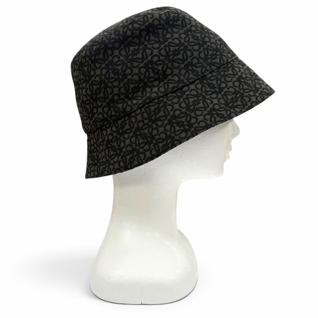 Great LOEWE hat black cotton mens 58 K820HB1X13