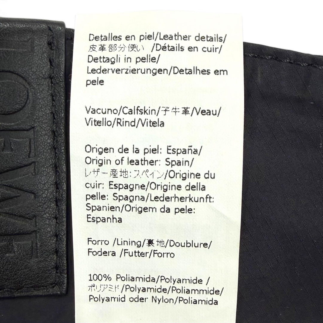 Great LOEWE hat black cotton mens 58 K820HB1X13