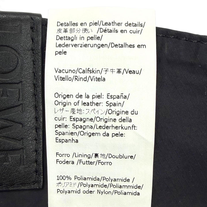 Great LOEWE hat black cotton mens 58 K820HB1X13