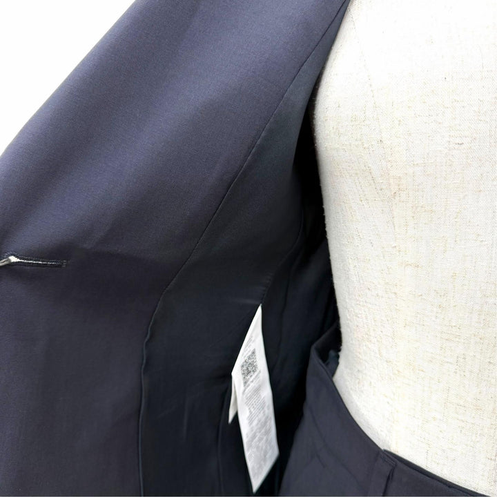 Pristine EMPORIO ARMANI suit Jacket and Pants Dark navy Virgin wool Women EU 36