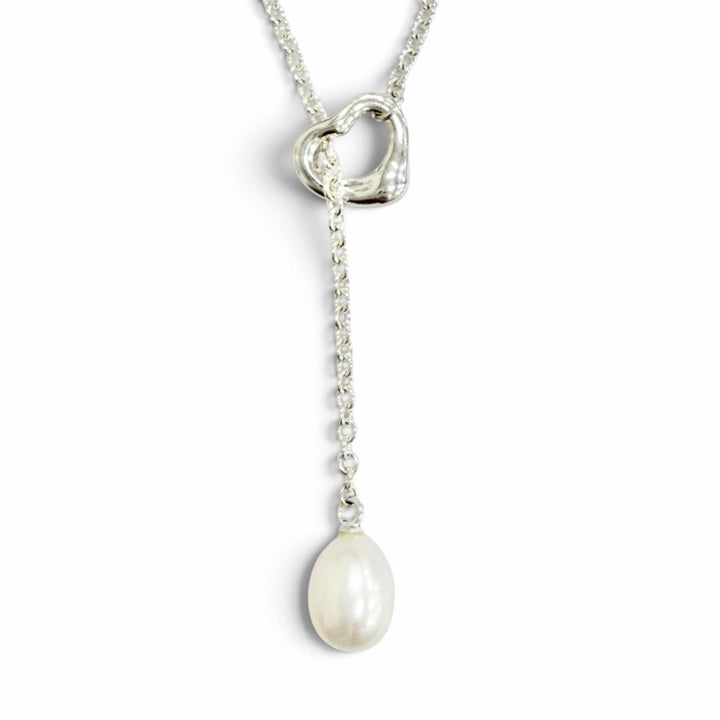 Excellent TIFFANY&Co. Open Heart Lariat Necklace Purchased in June 2026 925
