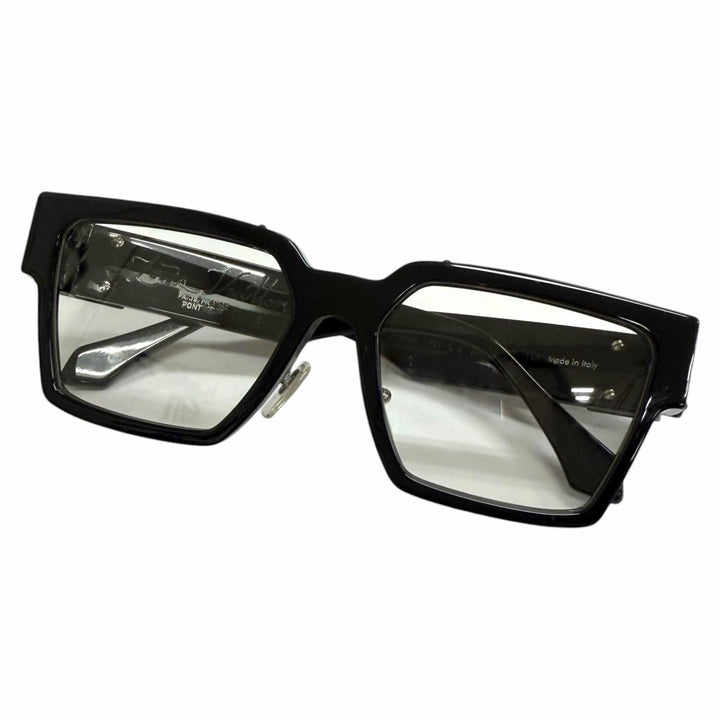 Great LOUIS VUITTON Glasses Clear Millionaire black mens Z1358E