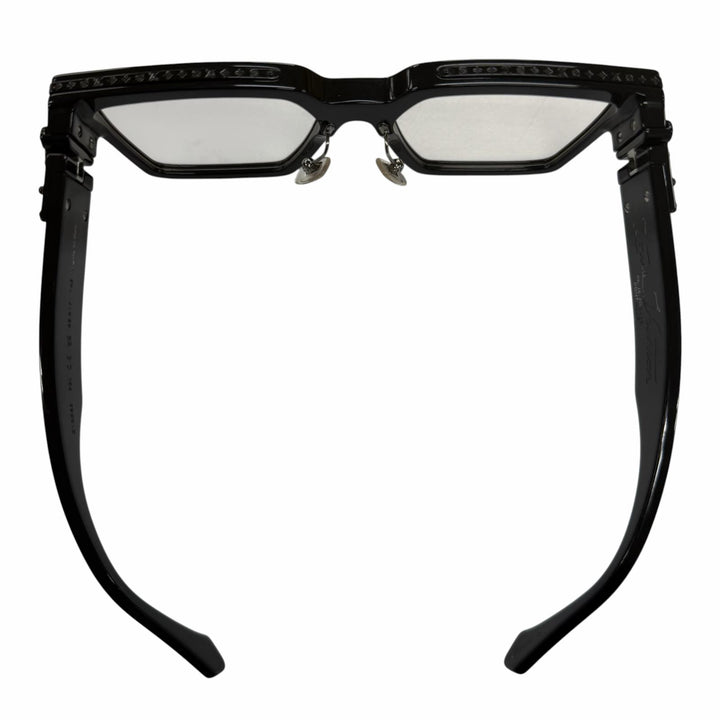 Great LOUIS VUITTON Glasses Clear Millionaire black mens Z1358E