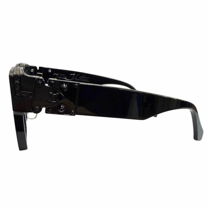 Great LOUIS VUITTON Glasses Clear Millionaire black mens Z1358E
