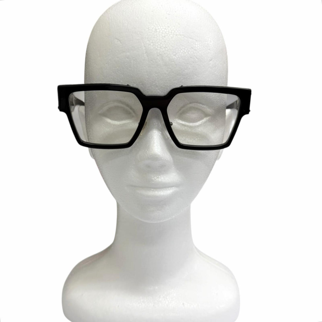 Great LOUIS VUITTON Glasses Clear Millionaire black mens Z1358E
