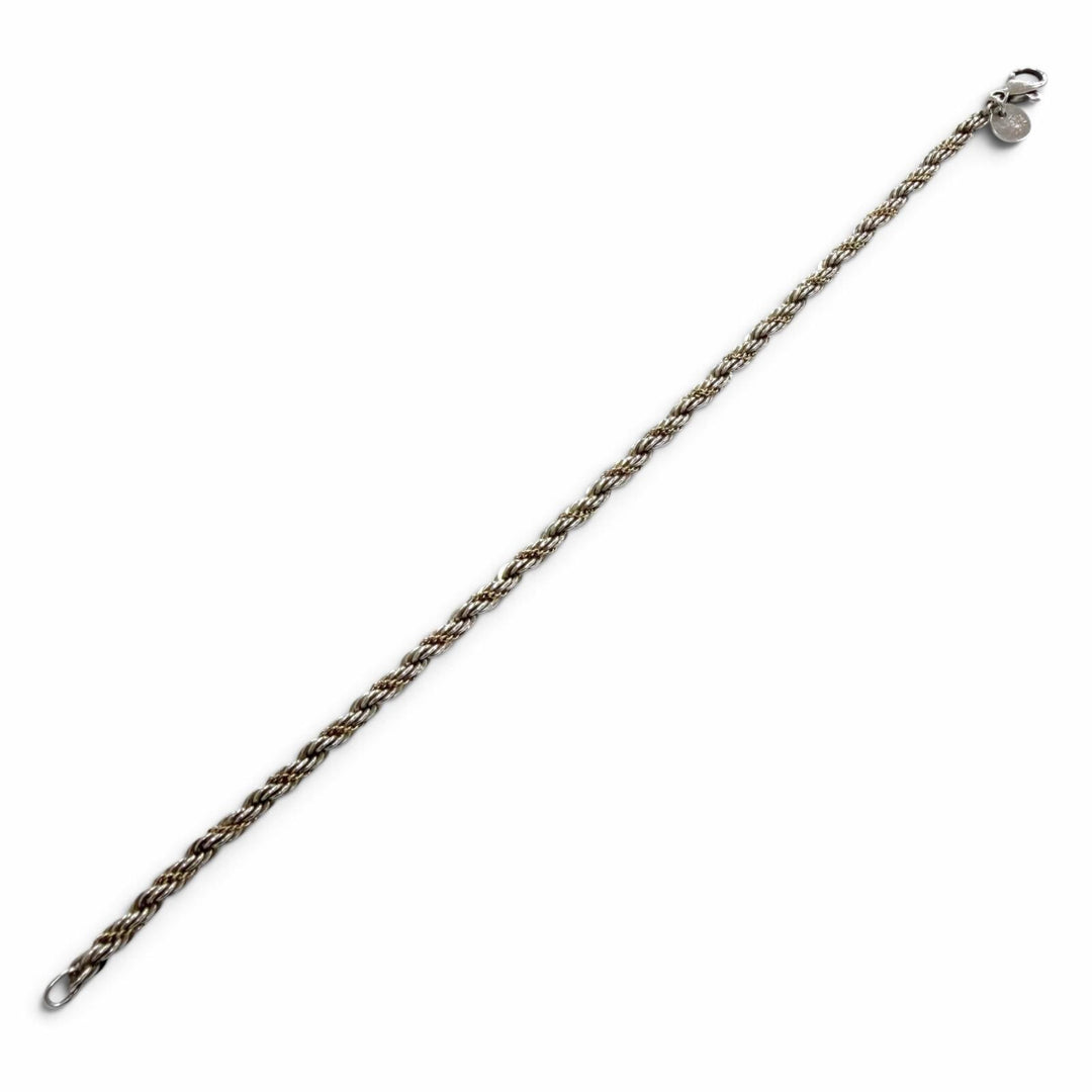 Great TIFFANY&Co. bracelet Twist Chain Silver 925 mens