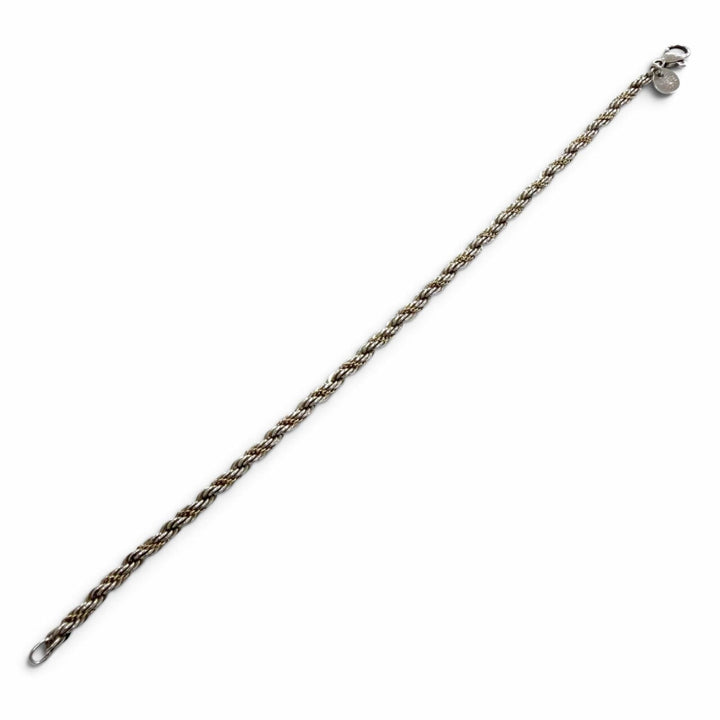 Great TIFFANY&Co. bracelet Twist Chain Silver 925 mens