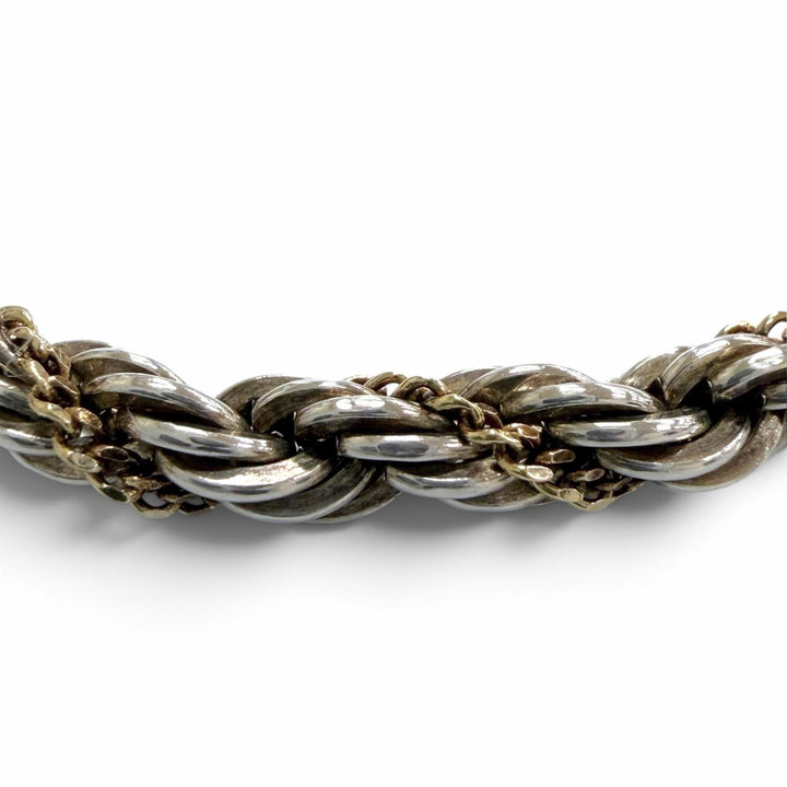 Great TIFFANY&Co. bracelet Twist Chain Silver 925 mens