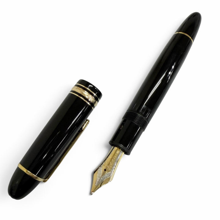 Great MONTBLANC fountain pen Meisterstück 149 black 18K mens
