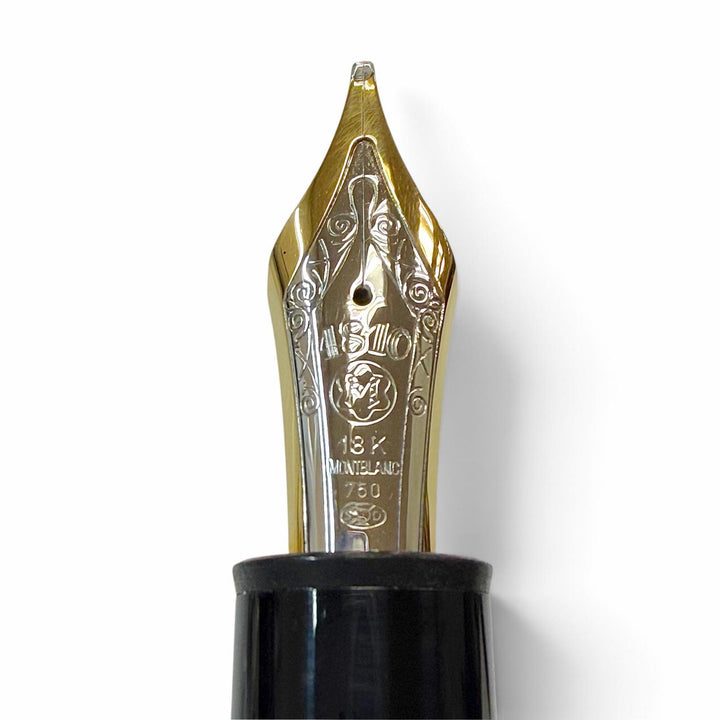 Great MONTBLANC fountain pen Meisterstück 149 white star black 18K mens