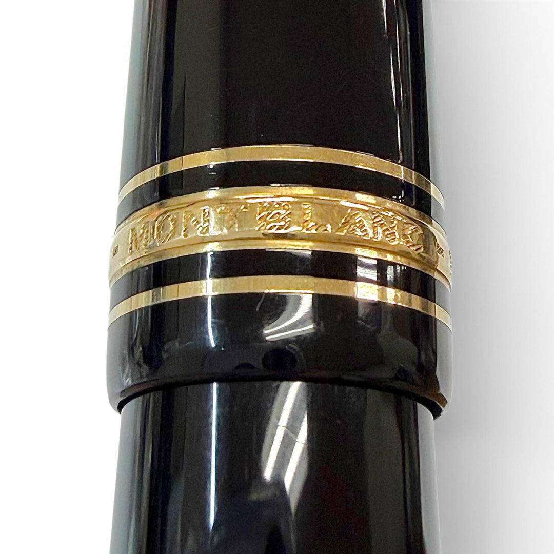 Great MONTBLANC fountain pen Meisterstück 149 white star black 18K mens