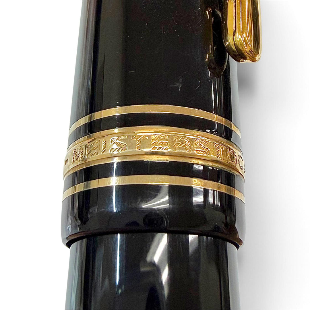 Great MONTBLANC fountain pen Meisterstück 149 white star black 18K mens