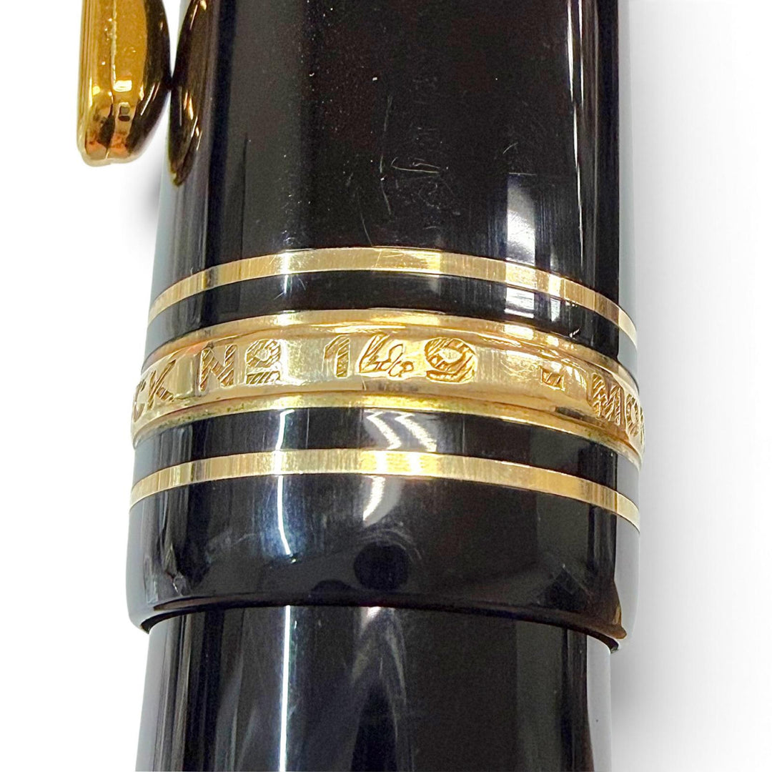 Great MONTBLANC fountain pen Meisterstück 149 white star black 18K mens