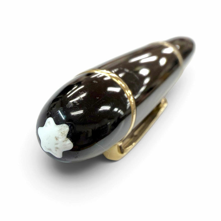 Very Good MONTBLANC fountain pen Meisterstück 149 white star black 18K mens