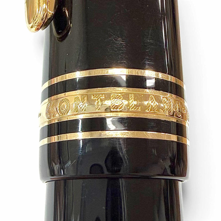 Very Good MONTBLANC fountain pen Meisterstück 149 white star black 18K mens