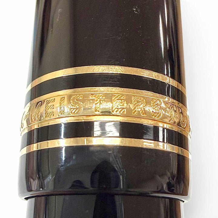 Very Good MONTBLANC fountain pen Meisterstück 149 white star black 18K mens