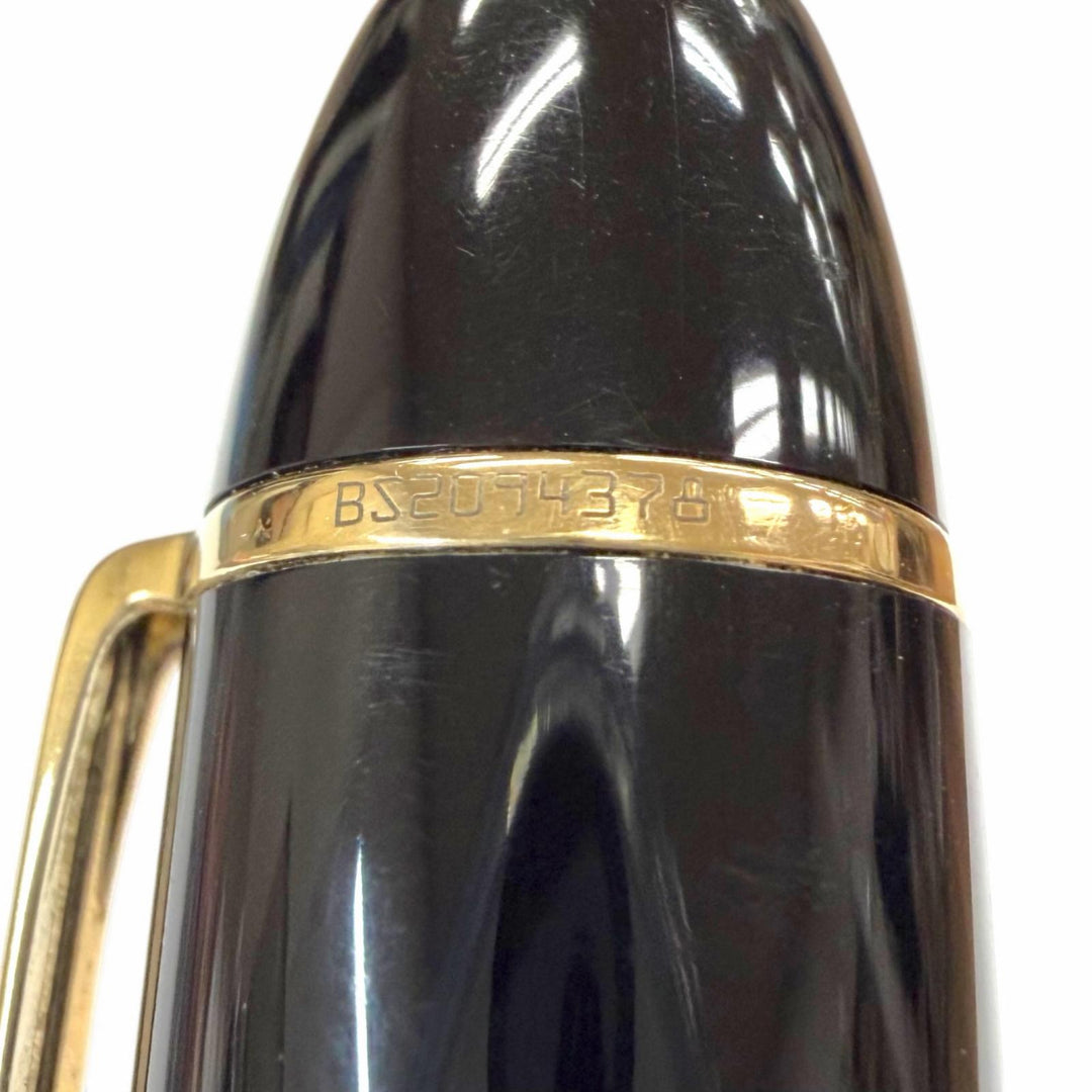 Very Good MONTBLANC fountain pen Meisterstück 149 white star black 18K mens