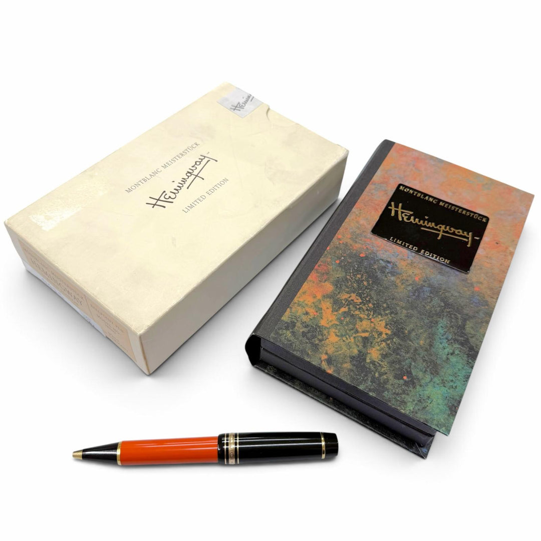 Great MONTBLANC Ballpoint pen Author Series 1992: Hemingway Orange mens