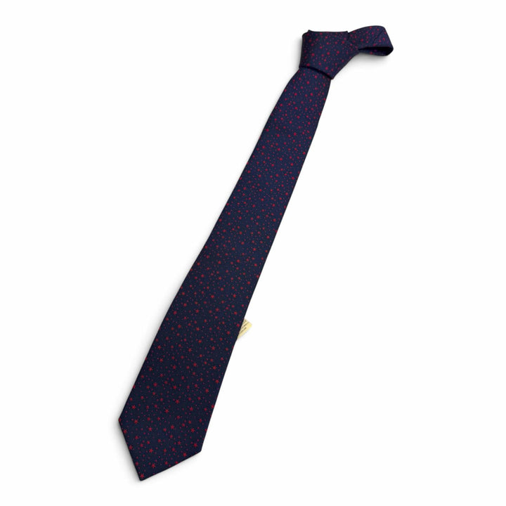 Pristine HERMES tie Stars Petityan Overall handle Marin silk mens H339444T 04