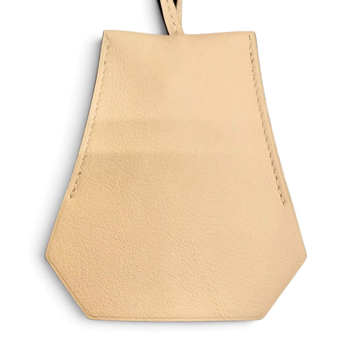 Excellent HERMES Necklace Clochette Leather Pendant leather Women