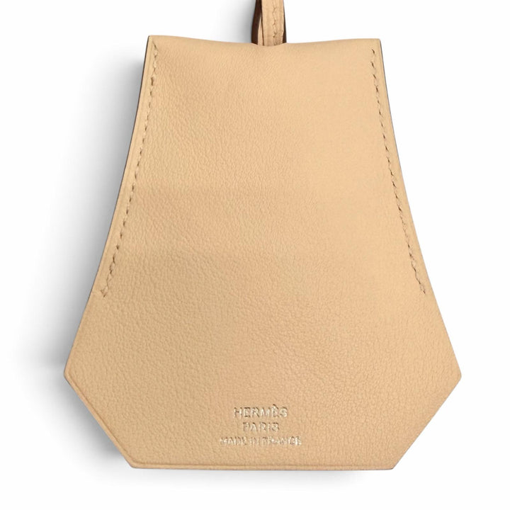 Excellent HERMES Necklace Clochette Leather Pendant leather Women