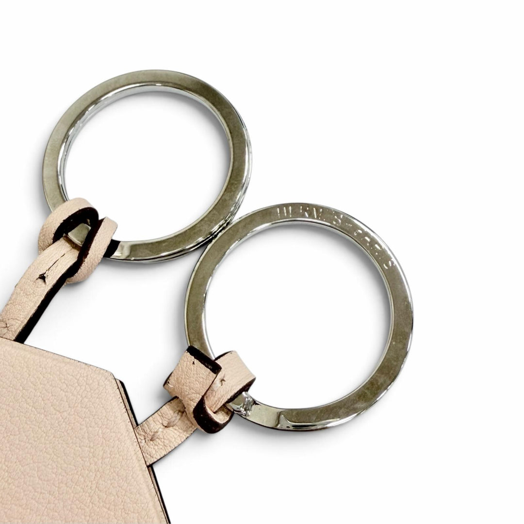 Excellent HERMES Necklace Clochette Leather Pendant leather Women