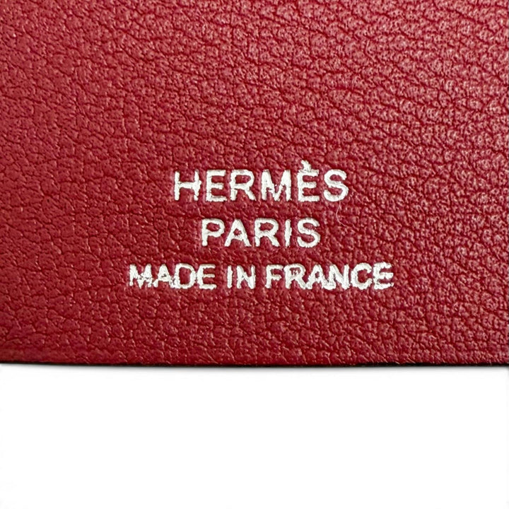 Excellent HERMES Necklace Clochette Bordeaux leather Women