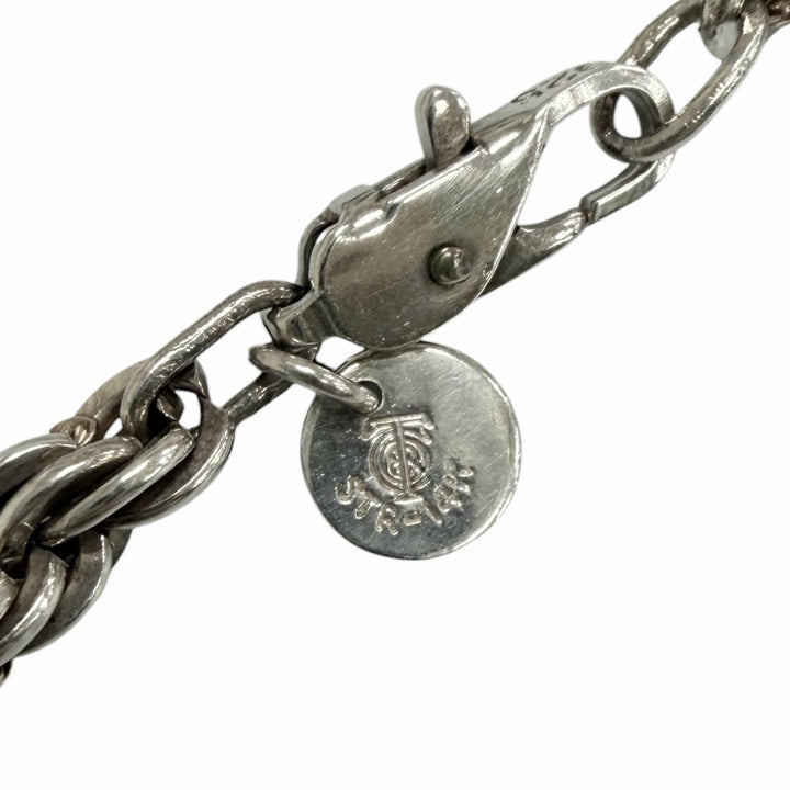 Great TIFFANY&Co. Necklace Twist Chain Silver SV925 mens